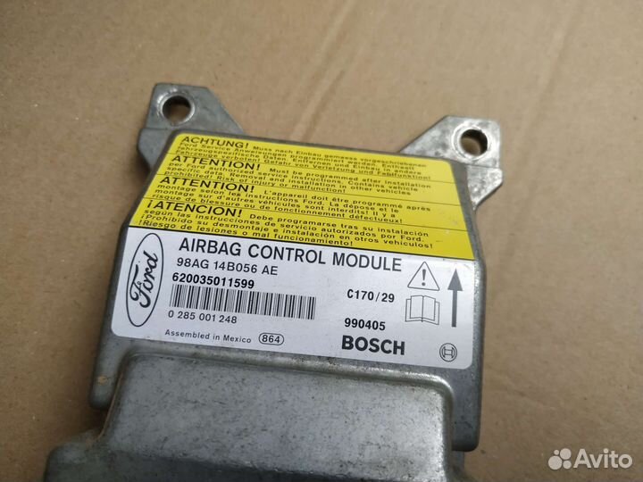 Блок airbag Форд Фокус 1 (98AG-14B056-AE)