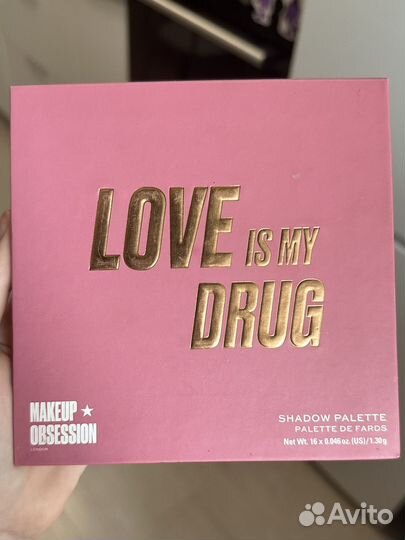 Палетка теней Love is my drug Makeup Obsession