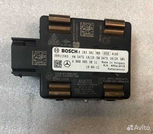 Радарный датчик на Mercedes A B CLA GLE