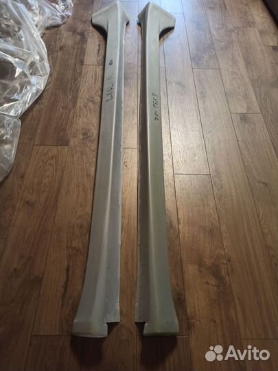 Накладки на пороги Митсубиши Лансер 10