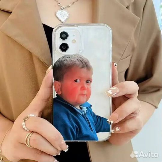 Чехол на телефон с Хазбиком (айфон)