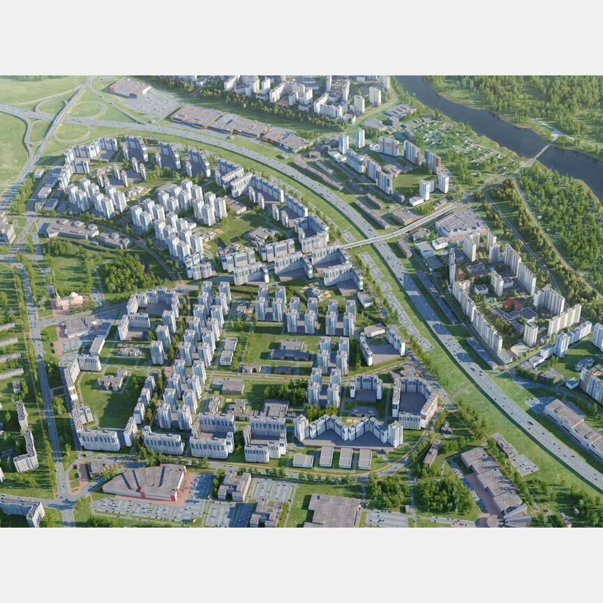 2-к. квартира, 54,4 м², 5/21 эт.