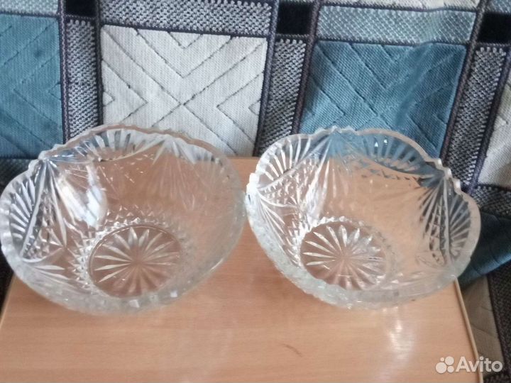 Салатники,конфетницы хрустальные