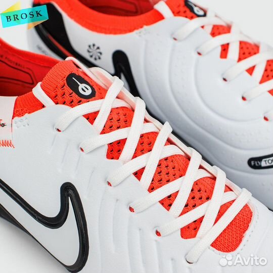 Бутсы Nike Tiempo Legend 10 Pro FG White Black