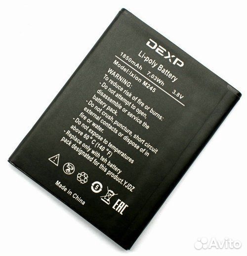 Акб BQ, FLY, Micromax, Dexp, МТС