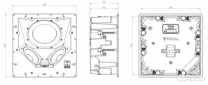 Встраиваемая акустика Focal 100 iclcr 5