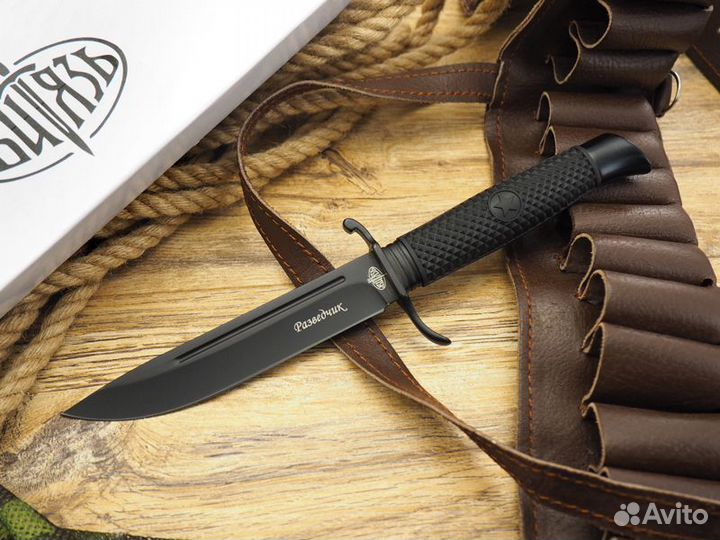 Нож Витязь Финка Разведчик B5400-1 Чёрный