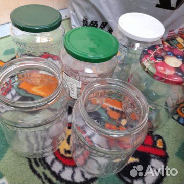 Стеклянные банки для закруток С крышками