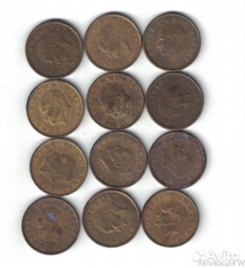 Турецкие лиры и центы 1967-93гг