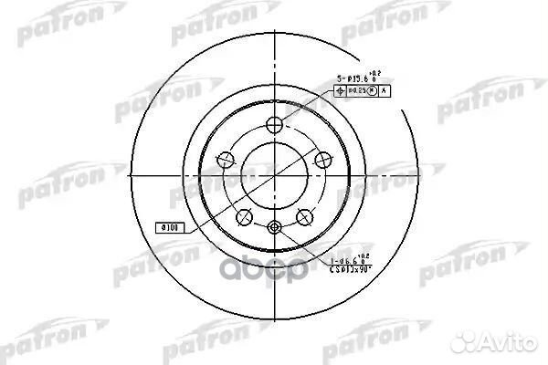 Диск торм.audi/VW A3 96, seat leon 99, leon 0