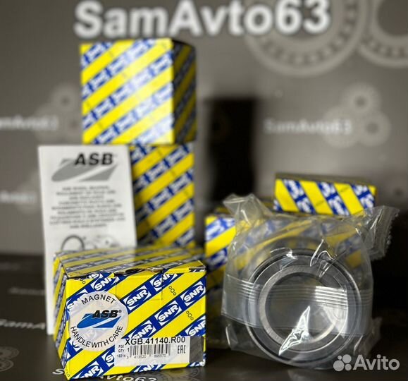 Подшипник ступицы передней Ларгус Логан С ABS SNR