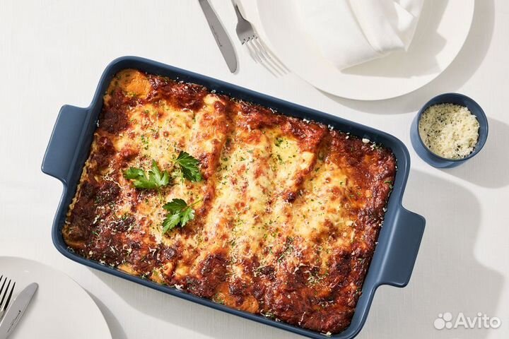 Форма для запекания 36х24 см синяя Indulgence Maxw