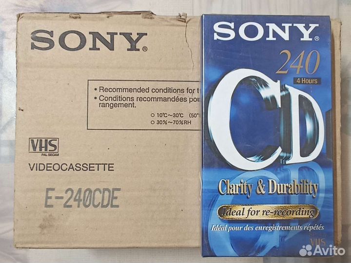 Видеокассеты VHS новые чистые