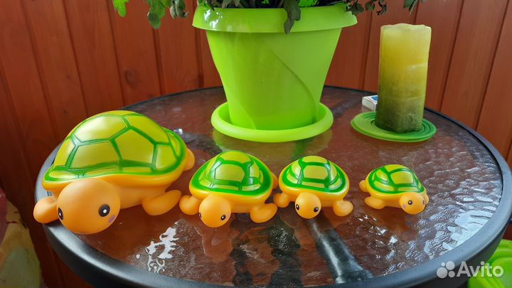 Черепашки резиновые