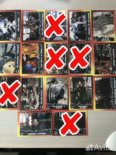 Карточки Topps Batman Returns Бэтмен возвращается