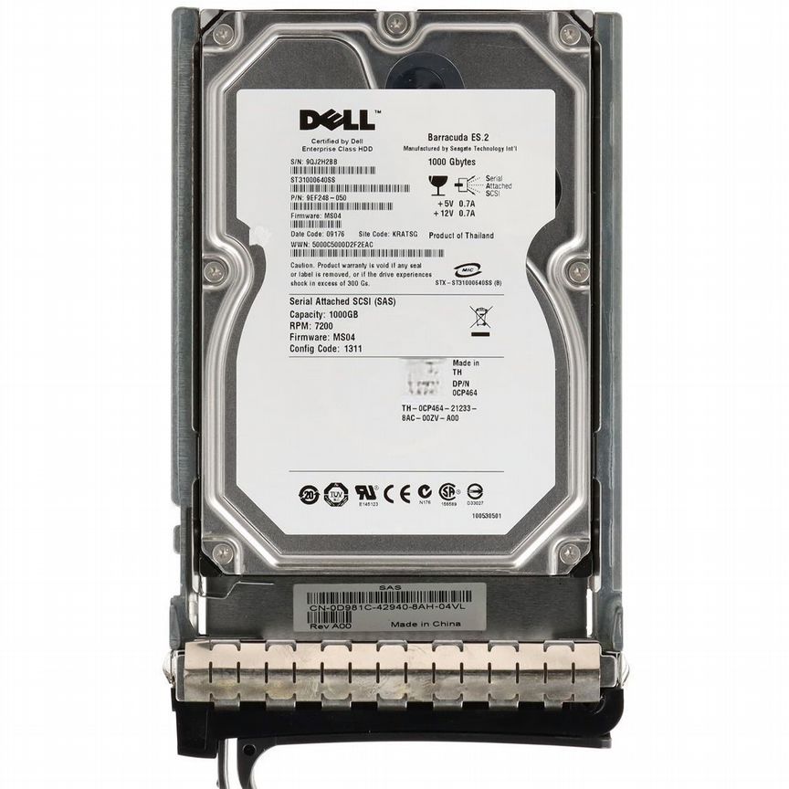 [0CP464] Жесткий Диск Dell 1tb Sas 3,5" Hdd 0cp464