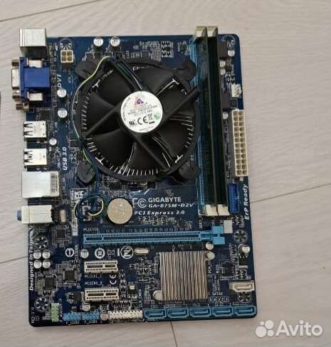 Материнская плата 1155 с процессором i3 3240