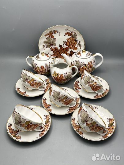 Чайный сервиз Виноград СССР лфз