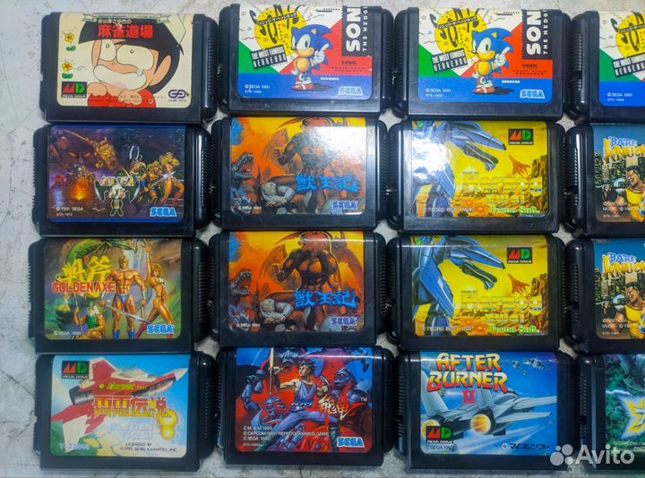 Оригинальные катриджы на Sega Mega Drive Япония
