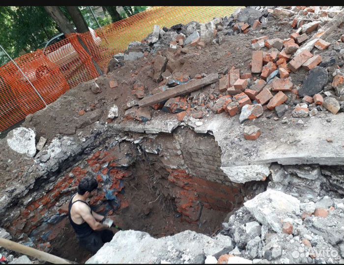 Копка траншей в ручной