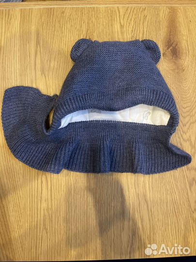 Шапка шлем с манишкой для малыша