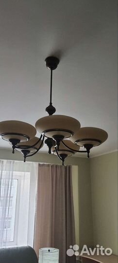 Комплект люстра и бра