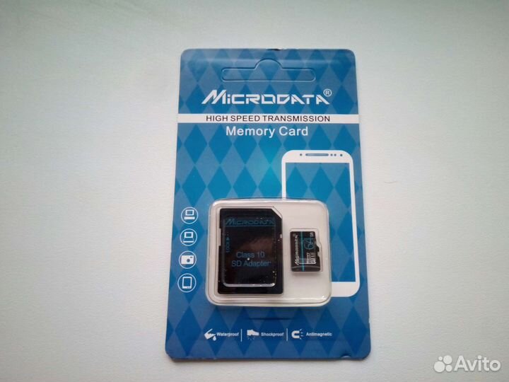 Карты памяти MicroSD 16 32 64 gb картридер Новые