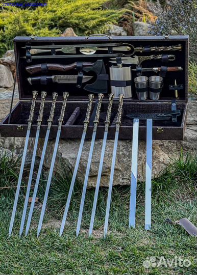 Нож шашлычный набор