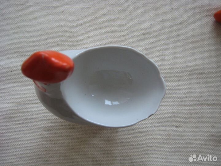 Набор петушки, солонка, фарфор