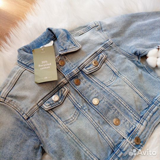 Джинсовка фирма hm для мальчика 98 116