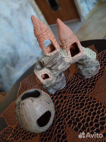 Грот замок для аквариума