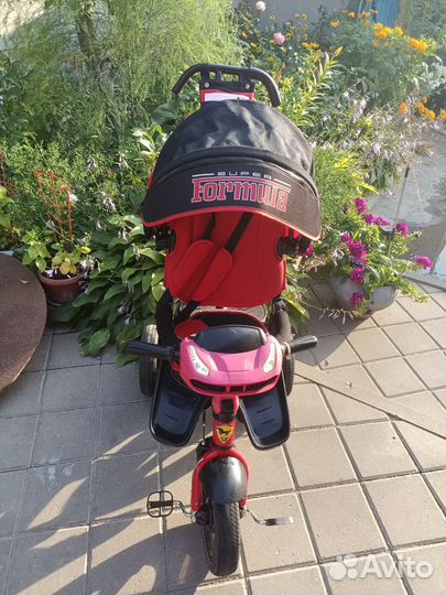 Детский велосипед с родительской ручкой бу