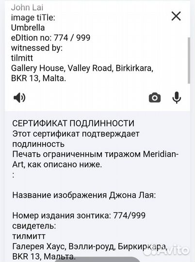 Картина Umbrella. Зонтик