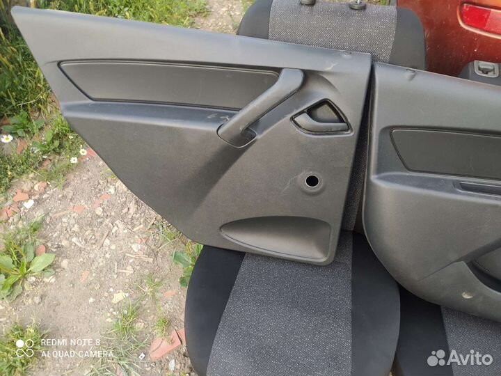 Задние обшивки дверей лада гранта
