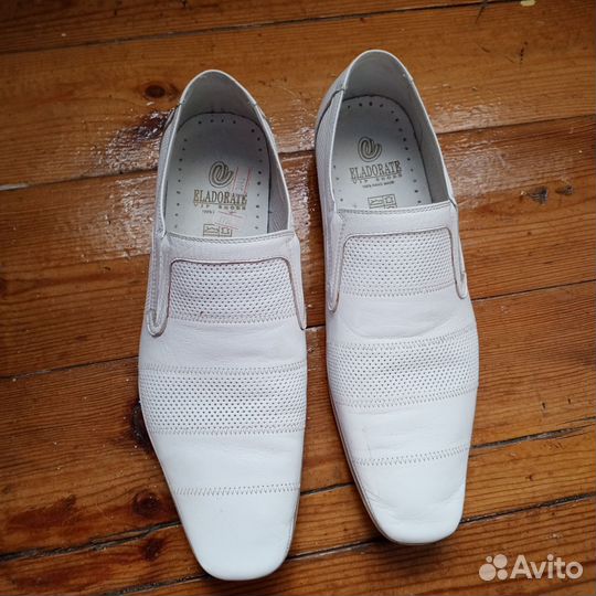 Мужские кожаные полуботинки