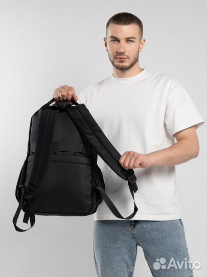 Дорожная сумка. Рюкзак мужской черный подростка