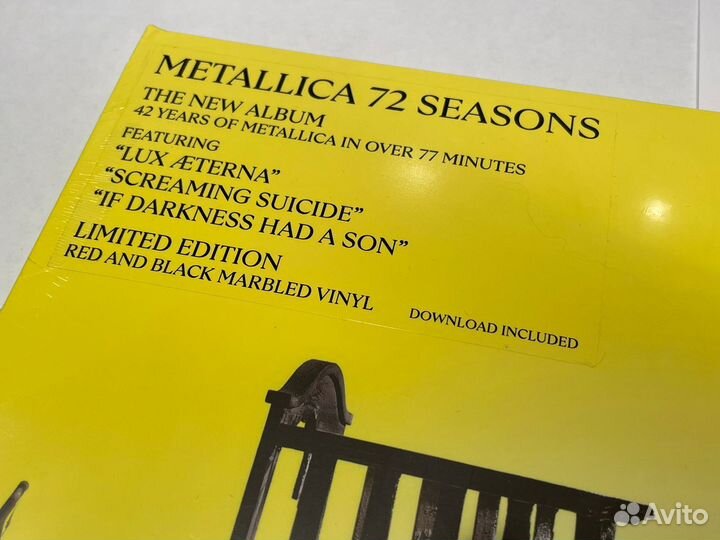 Metallica 72 seasons 2lp red marbled vinyl