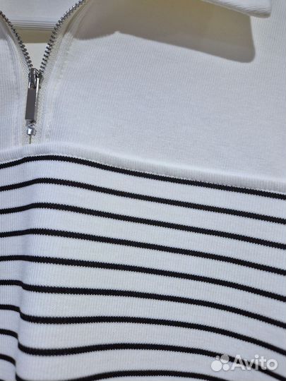 Свитшот на молнии в полоску Astudio