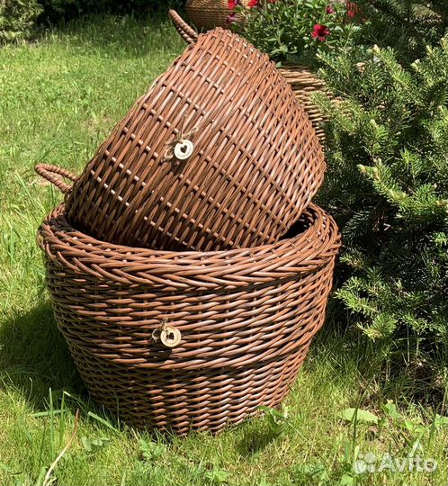 Кашпо из ротанга