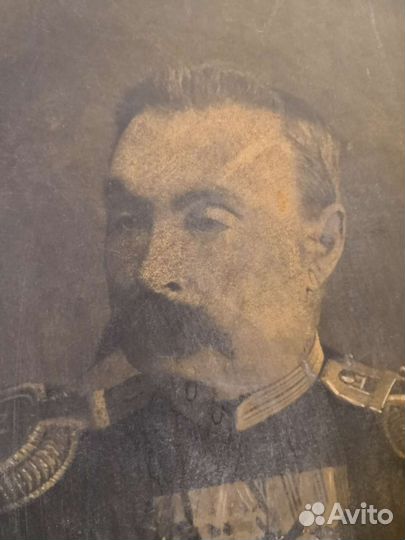 Портрет старинный. Печать старинная
