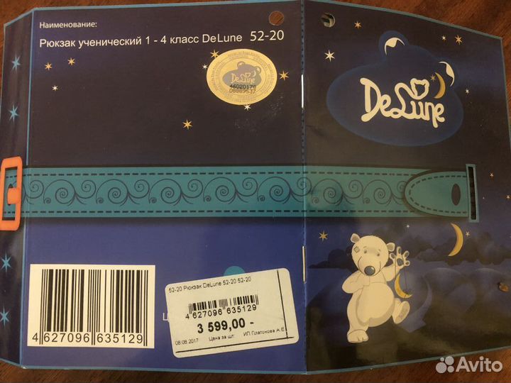 Ранец школьный Delune