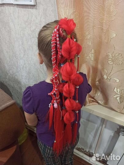 Афрорезинки. Косички на резинке