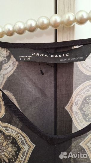 Блузка Zara, 100% натуральный шелк