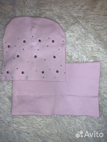 Шапка и шарфик(снуд) на весну,для девочки