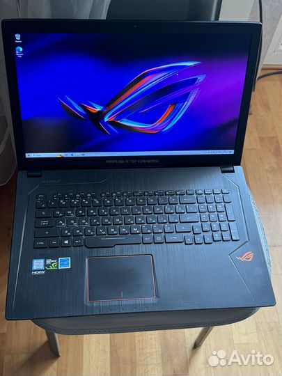 Asus Rog 17,3 iPS,16Гб,SSD+HDD,GTX-1050 4Гб DDR5