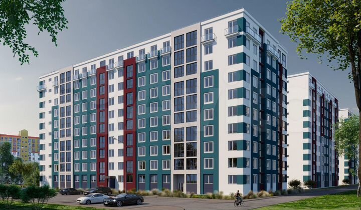 3-к. квартира, 66,9 м², 2/10 эт.