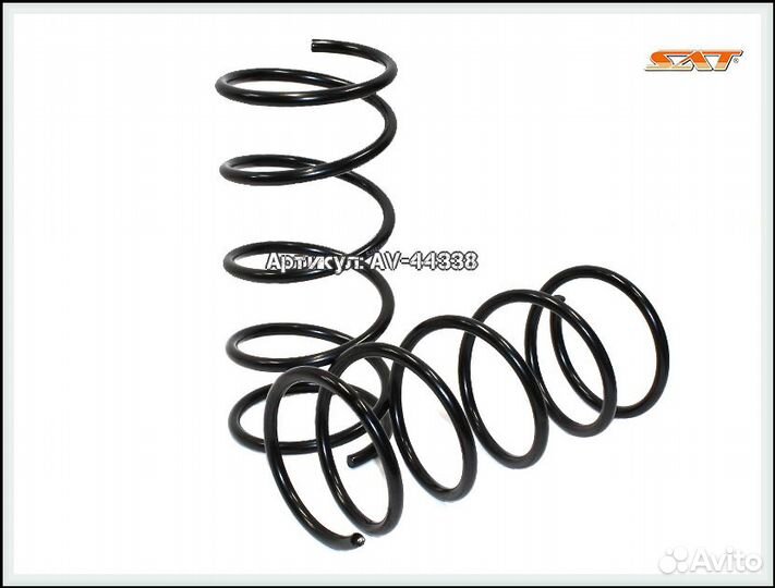 Комплект (2шт) пружин передние peugeot 206 1998