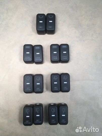 Гравировка кнопок салона авто