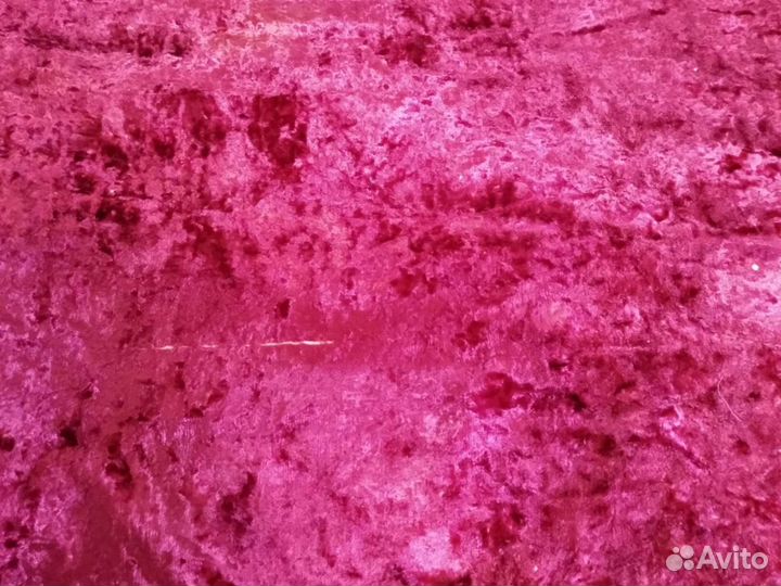 Старинная плюшевая скатерть вишневый цвет 1м 20 см