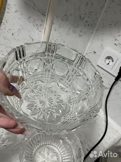 Салатник хрустальный